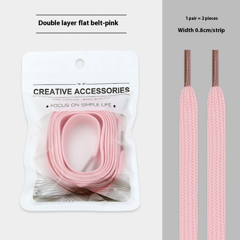 Scarpe bianche con lacci colorati