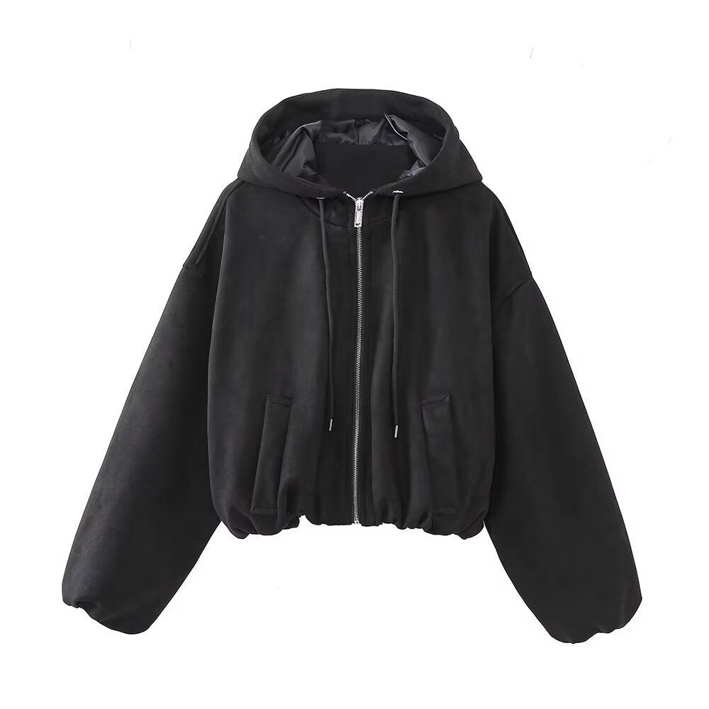 New Women's Fashion Hooded Jacket Coat