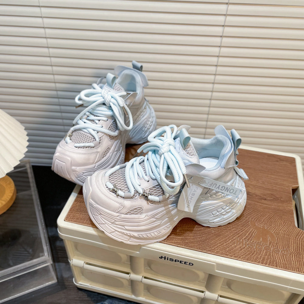 Thick Bottom Gradient Colorblock Daddy Shoes