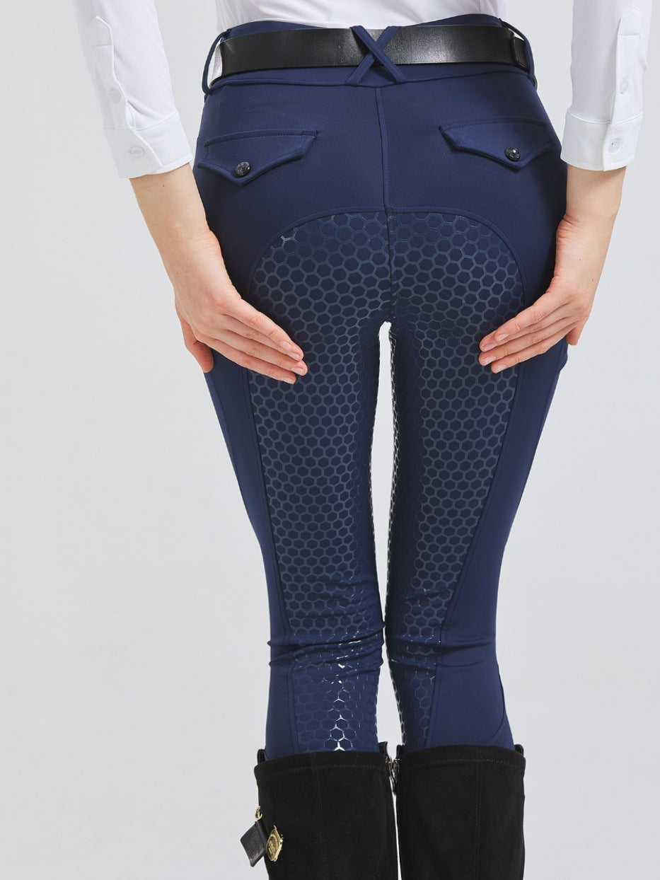 Pantaloni da donna semplici elasticizzati a vita alta e ad asciugatura rapida
