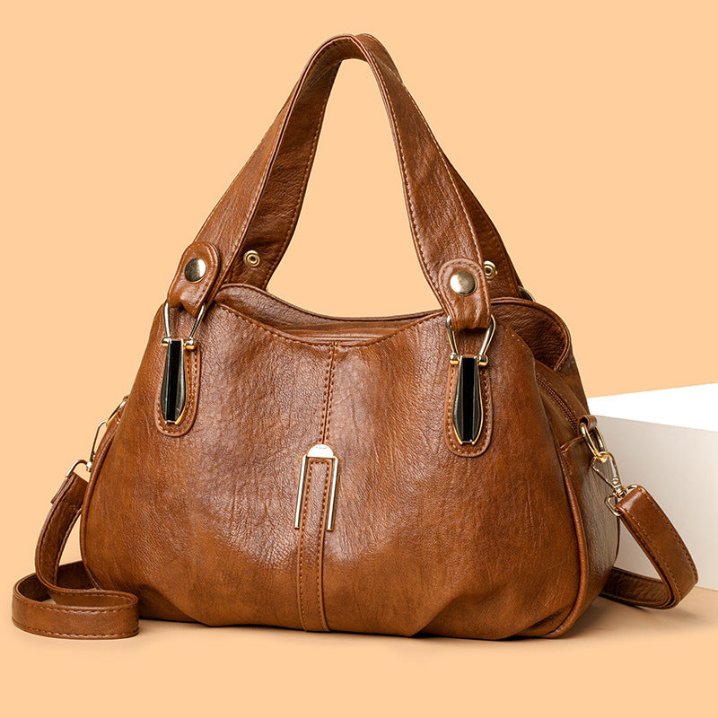 Borsa a mano pratica e casual da donna, per mamme di mezza età, stile retrò