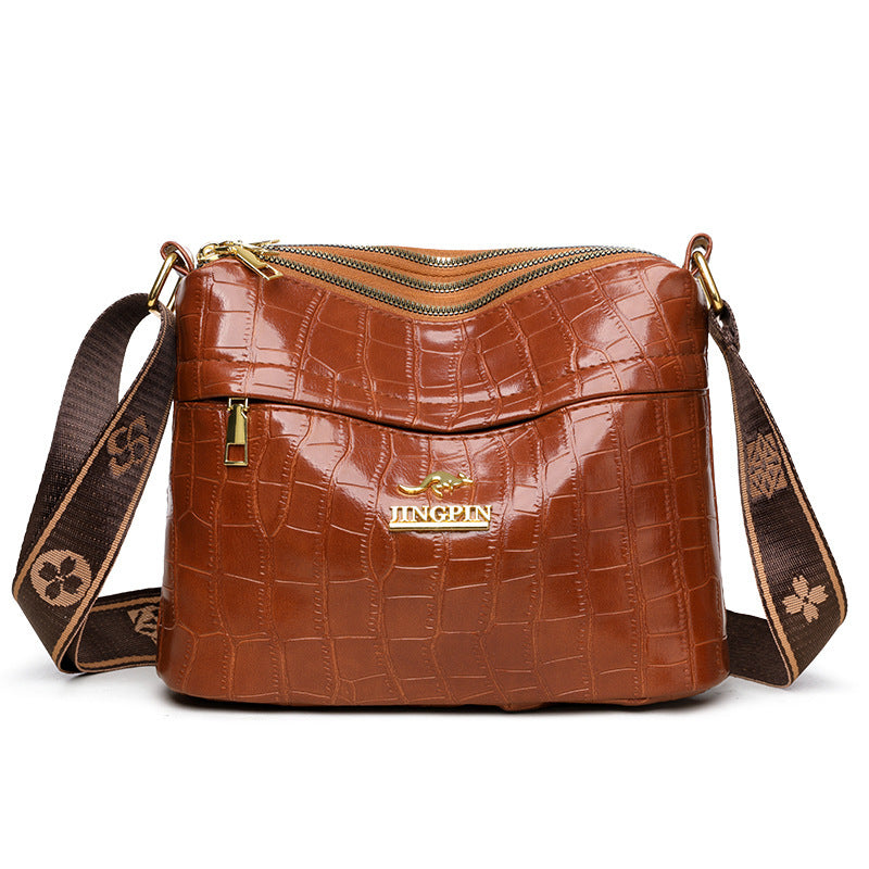 Borsa a tracolla multiscomparto di grande capacità, casual, coordinata