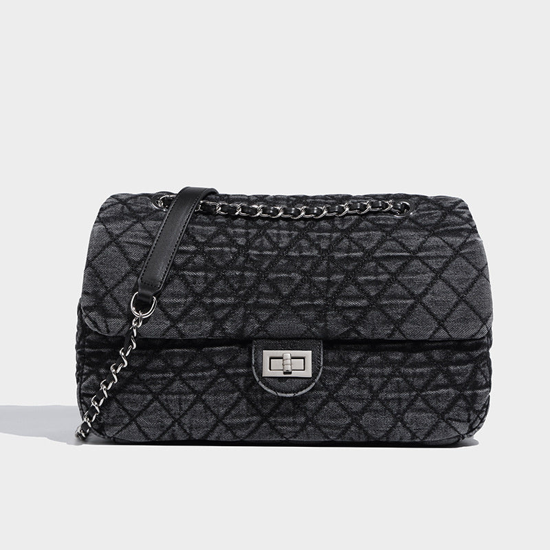 Borsa a tracolla da donna, grande capacità, da portare sottobraccio, per pendolari