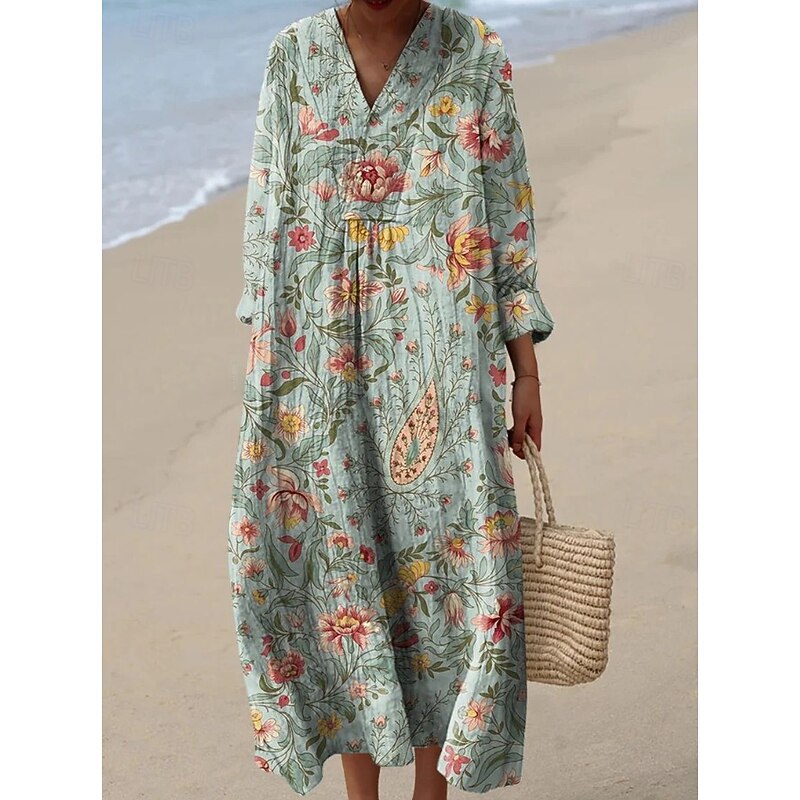 Sky-blue Sleeveless Loose-fitting Dress That Flatters Your Figure And Is Easy To Style