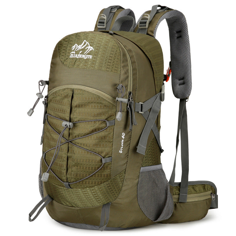 Outdoor Hiking Hiking Backpack Nylon Waterproof Large Capacity Multifunction Bracket