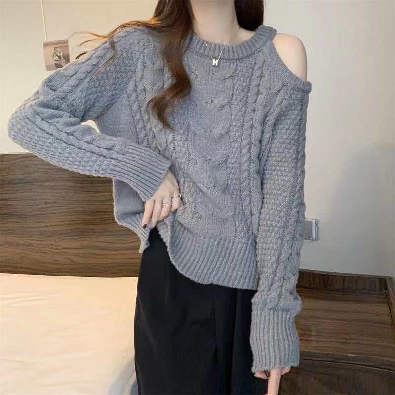 Idle Style Loose Long Sleeve Top Sweater For Women