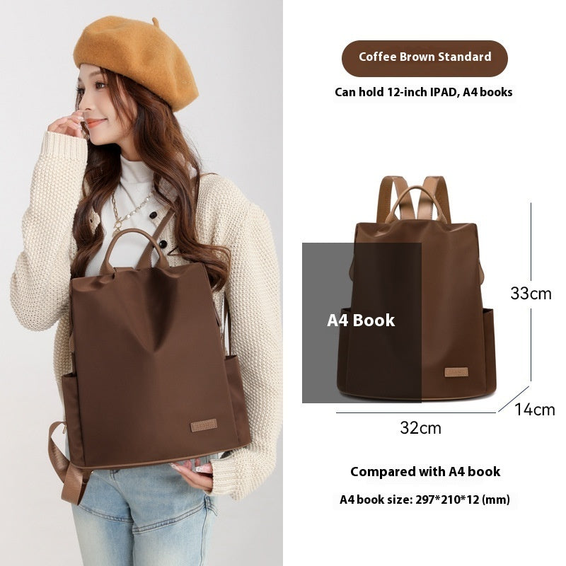 Women's Large-capacity Portable Fashionable Oxford Cloth Backpack