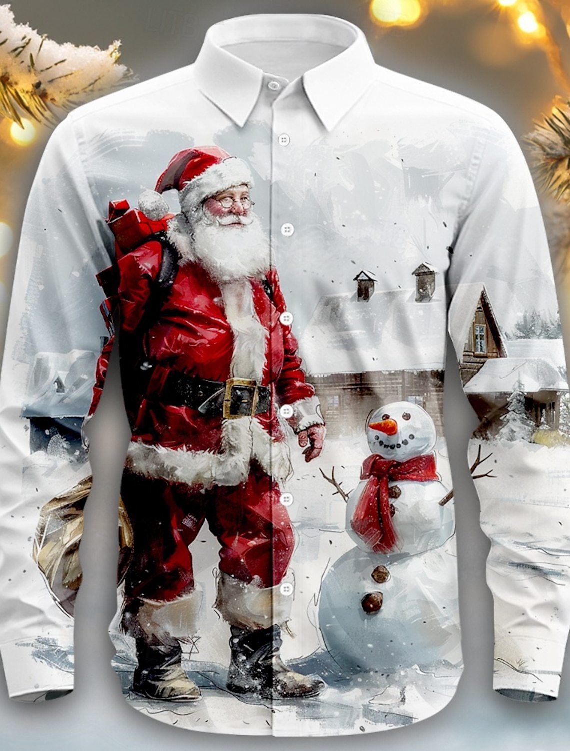 Fashion Personality 3D Digital Printing Men's Shirt