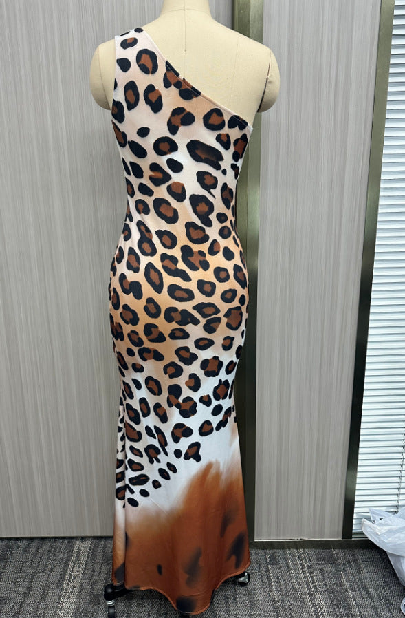 New Womens Leopard Print Dress