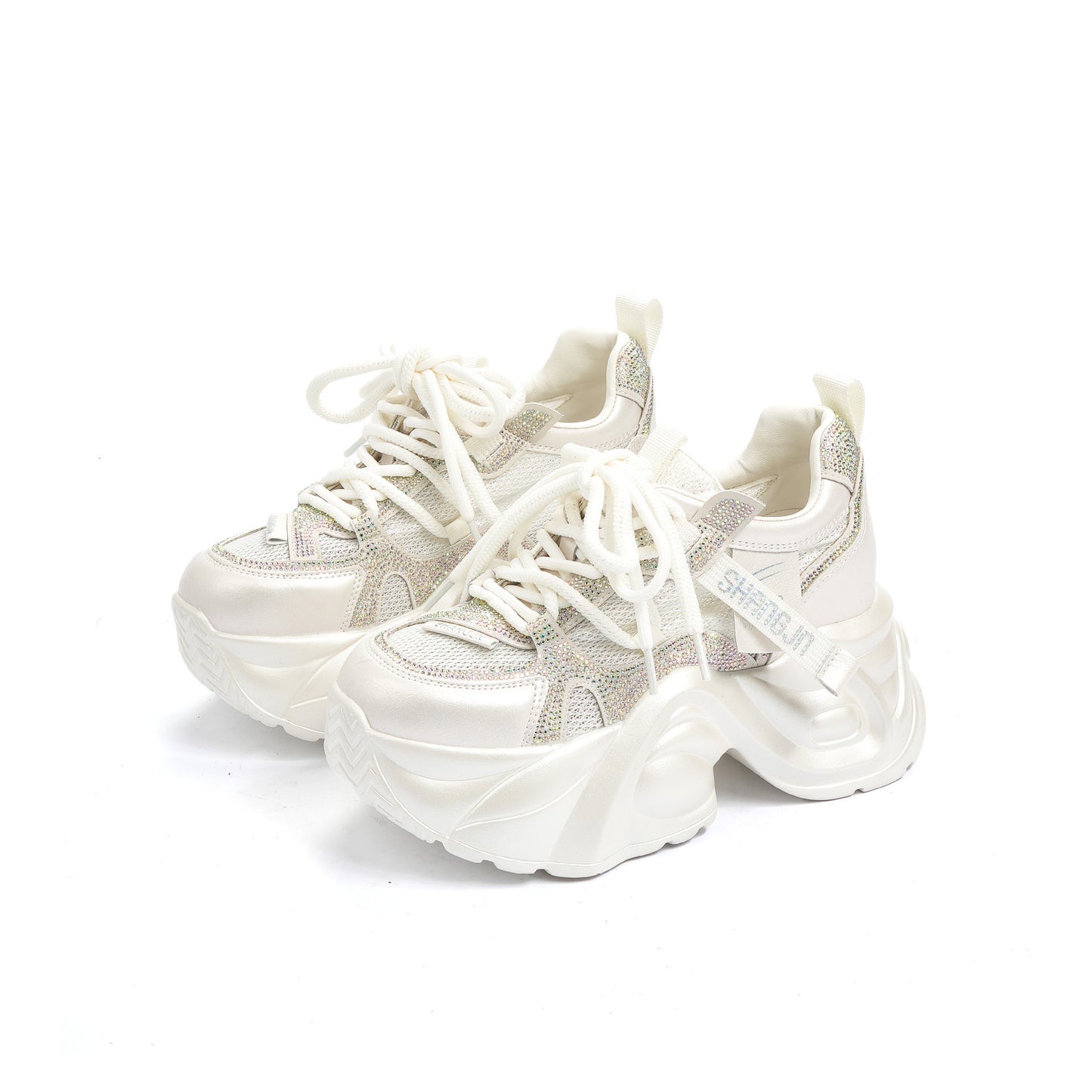 Scarpe da papà coreane casual con suola spessa in stile Ins