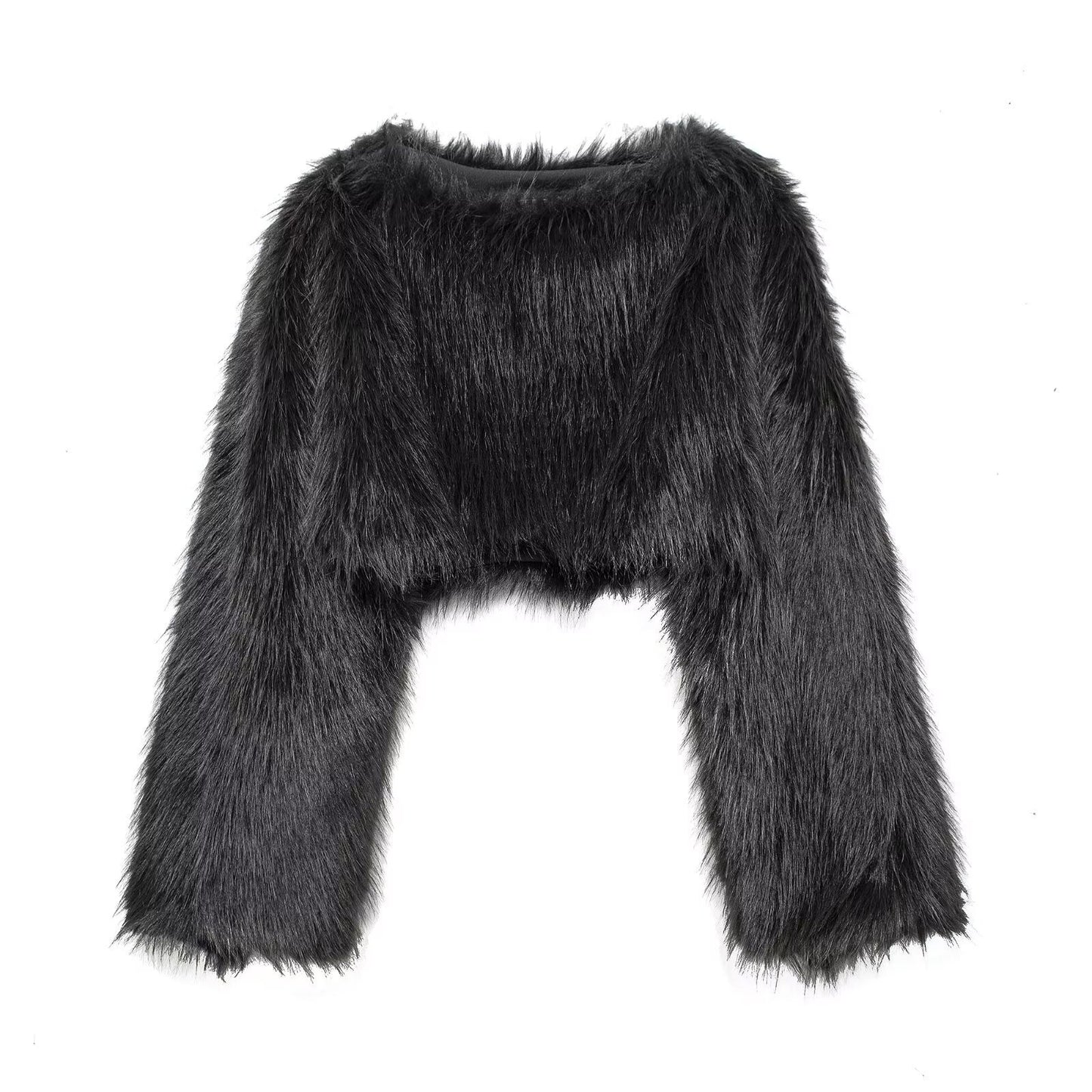 Eco-friendly Faux Fur Short Women's Temperament Wild Coat