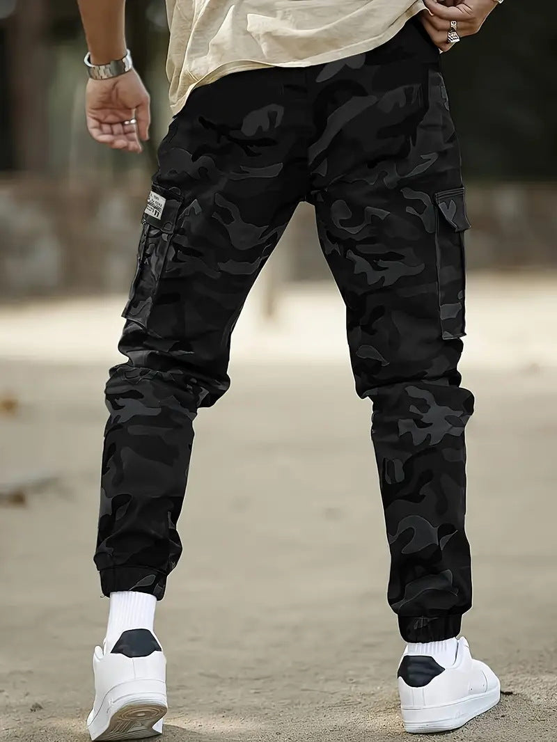 European Size American Retro Multi-pocket Camouflage Cargo Pants