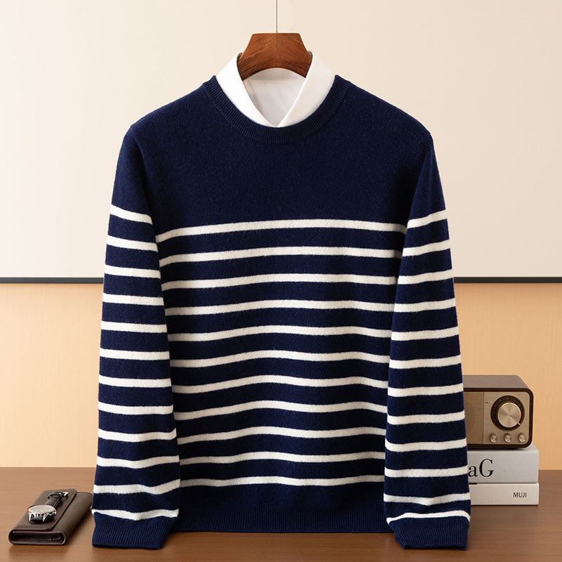 Men's Fashion Round Neck Long Sleeve Sweater