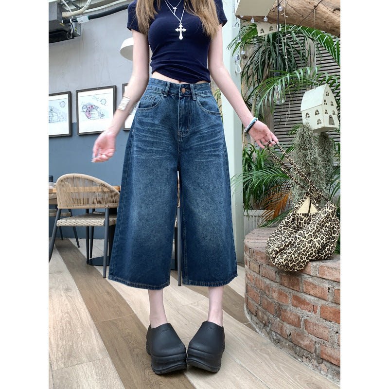 Women's High Waist Loose Straight Wide Leg Pants