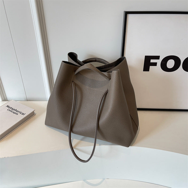 Borsa a tracolla portatile da donna, grande capacità