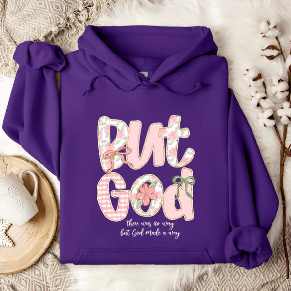 Maglione con cappuccio e stampa ampia per il tempo libero