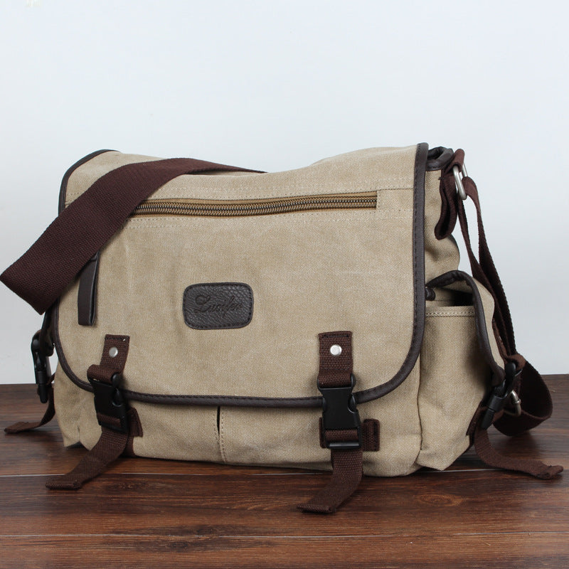 Canvas Male Postman Crossbody Backpack