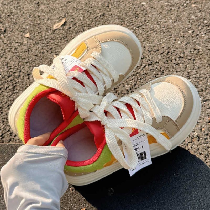 New White Big Toe Bread Shoes Sports Women's Shoes