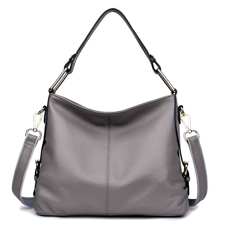 Fashion Genuine Leather Portable Crossbody Bag
