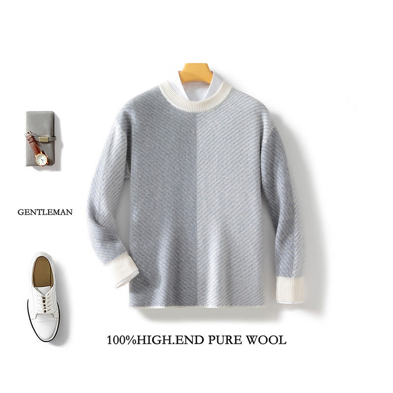 New Fashion Personalized Men's Wool Sweater Top