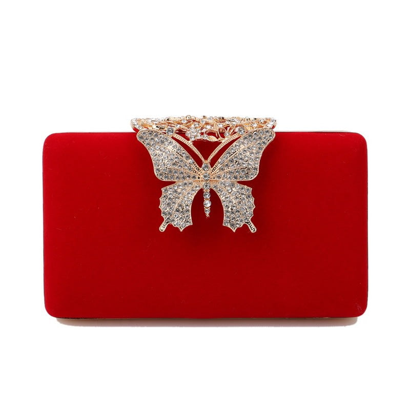 Women's Velvet Banquet Bag Evening Wear Dress Clutch
