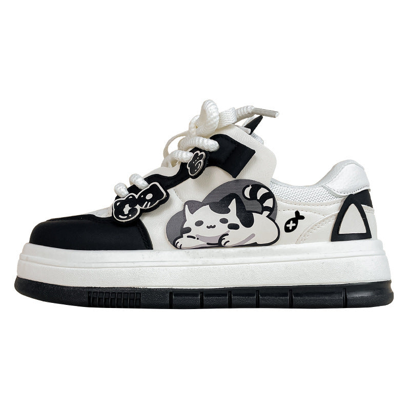 Sneakers casual con plateau, abbinabili e carine