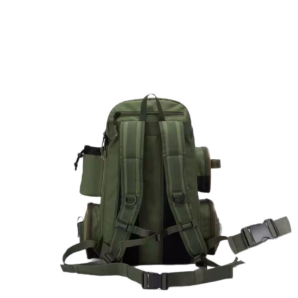 Fishing Gear Boxed Backpack Large Capacity Storage Waterproof Fishing Bag
