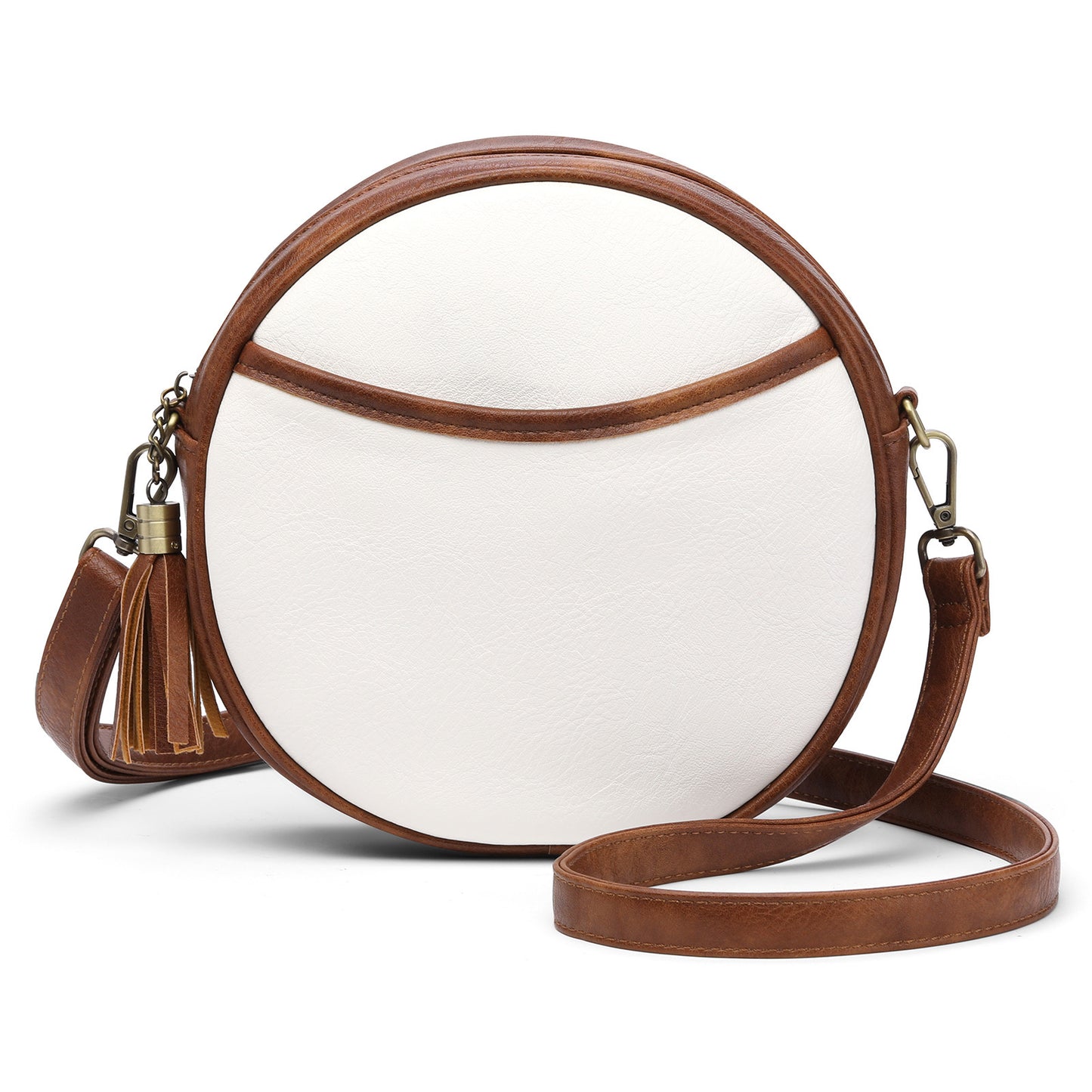 European And American Shoulder Retro Small Round Bag