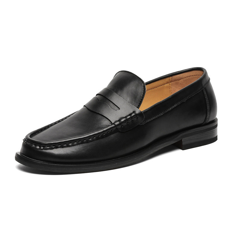 Casual Leather Shoes Men's Soft Bottom Slip-on