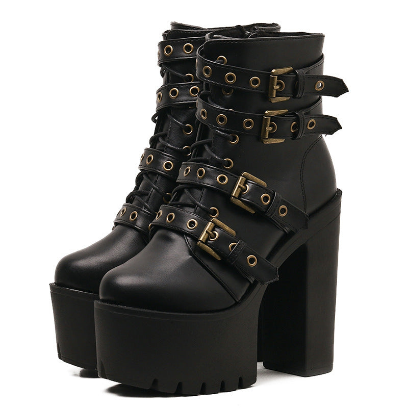 Autumn Winter Sexy Nightclub Platform Martin Boots