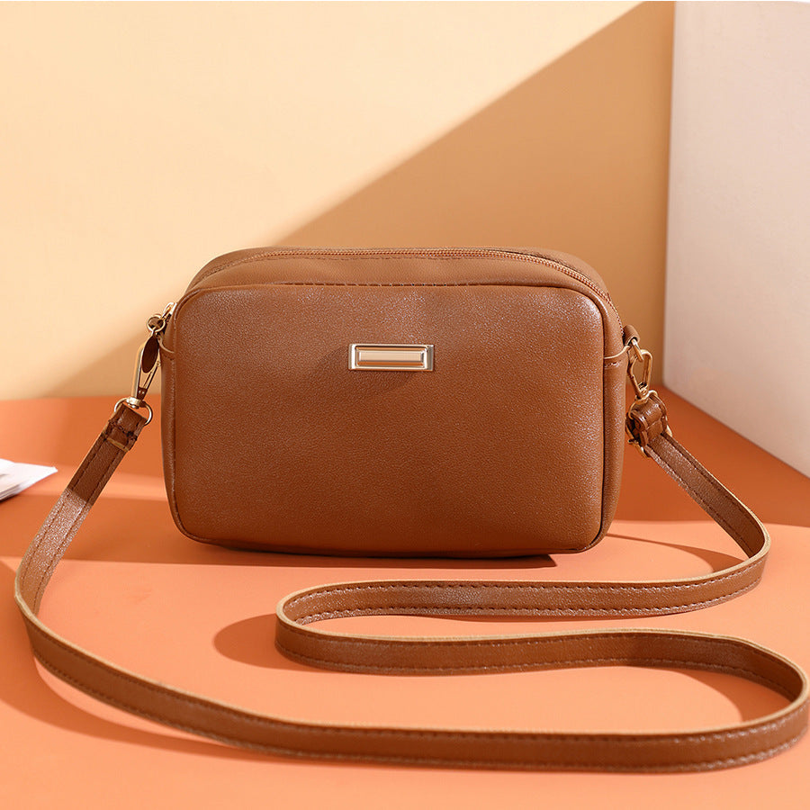 Materiale PU semplice e tinta unita per donna