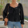 Plus Size Women's Clothes Top Waist Slimming Temperament Clavicle T-shirt
