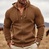 Men's Coat Contrast Color Zipper Casual Sweatshirt