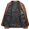 Men's Thin Zipper Pu Leather Jacket