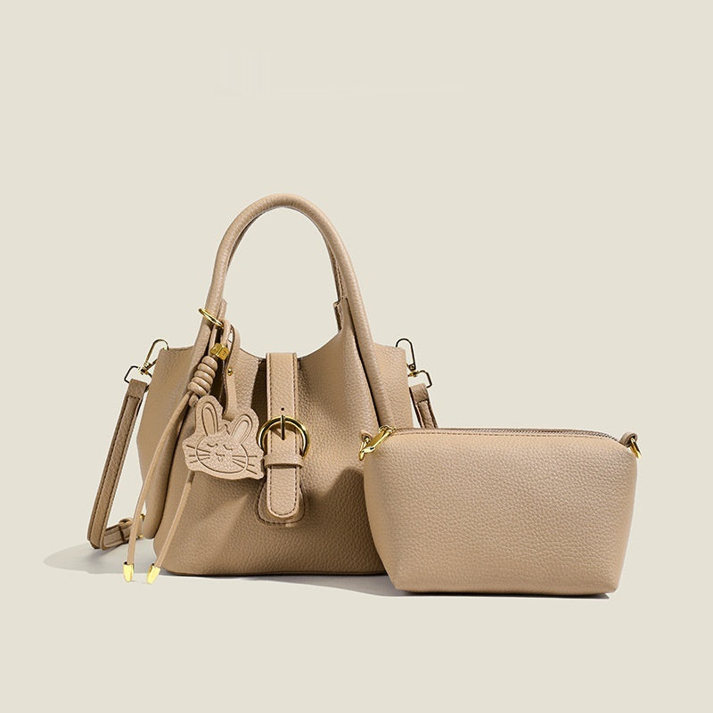 Cat Cute One-shoulder Portable Cross Body Bucket Bag