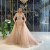 Abito da sposa semplice a maniche lunghe in stile francese