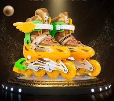 Nuovi pattini in linea per bambini, taglia regolabile, lampeggianti, per pattini a rotelle per bambini