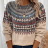 Women's Sweater Acrylic Thick Needle Thick Jacquard