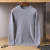 All-matching Seven-needle Thickened Twisted Round Neck Men's Sweater