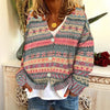 Ladies Versatile Multi-color Sweater Coat
