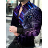 Men's Long Sleeve 3D Digital Printing Shirt