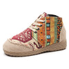 Comfortable Round Head Batik Patchwork Handmade Martin Shoes