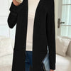 Long Sleeve Loose Pockets Knitted Cardigan Jacket