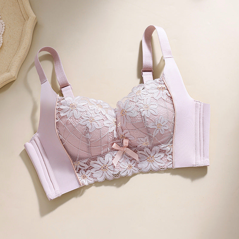 Reggiseno in pizzo regolabile per intimo senza fili da donna