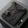 Men's American-style Warm High-grade Button Hoodie Sweater