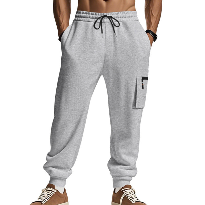 Men's Sports Multi-pocket Zipper Trousers