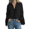 Elegante blusa di cotone con finiture in pizzo e modello pullover