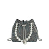 Fashion Light Diamond Shoulder Bag Western Style Chain Crossbody