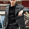 Spring And Autumn New Fleece And Thick Leather Jacket Fashion Brand