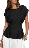 T-shirt Donna Girocollo Manica Corta Casual Versatile Moda